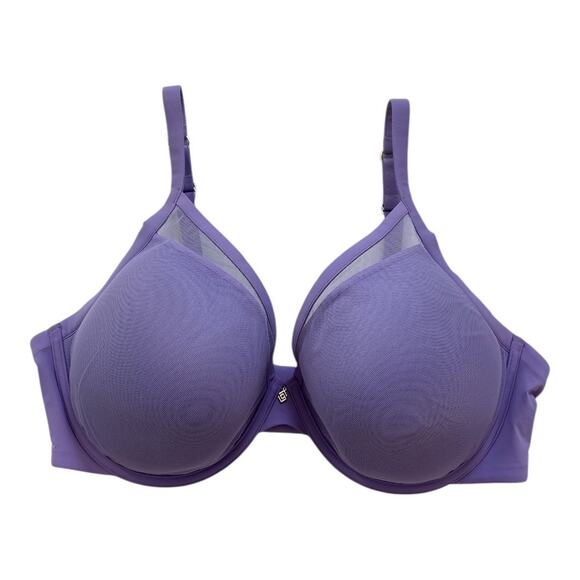 Thirdlove Women's 24/7 Classic Uplift Plunge Bra Violet Size 42D Push Up Mesh - Picture 2 of 9